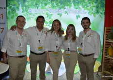 Smiles in the booth of Fresco Produce. From left to right: Mauricio Lopez, Antonio Espinosa, Mayra Romero, Rebecca Garcia and Hugo Rodriguez.